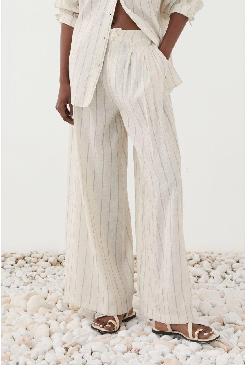 eleh pantalon rayas lino