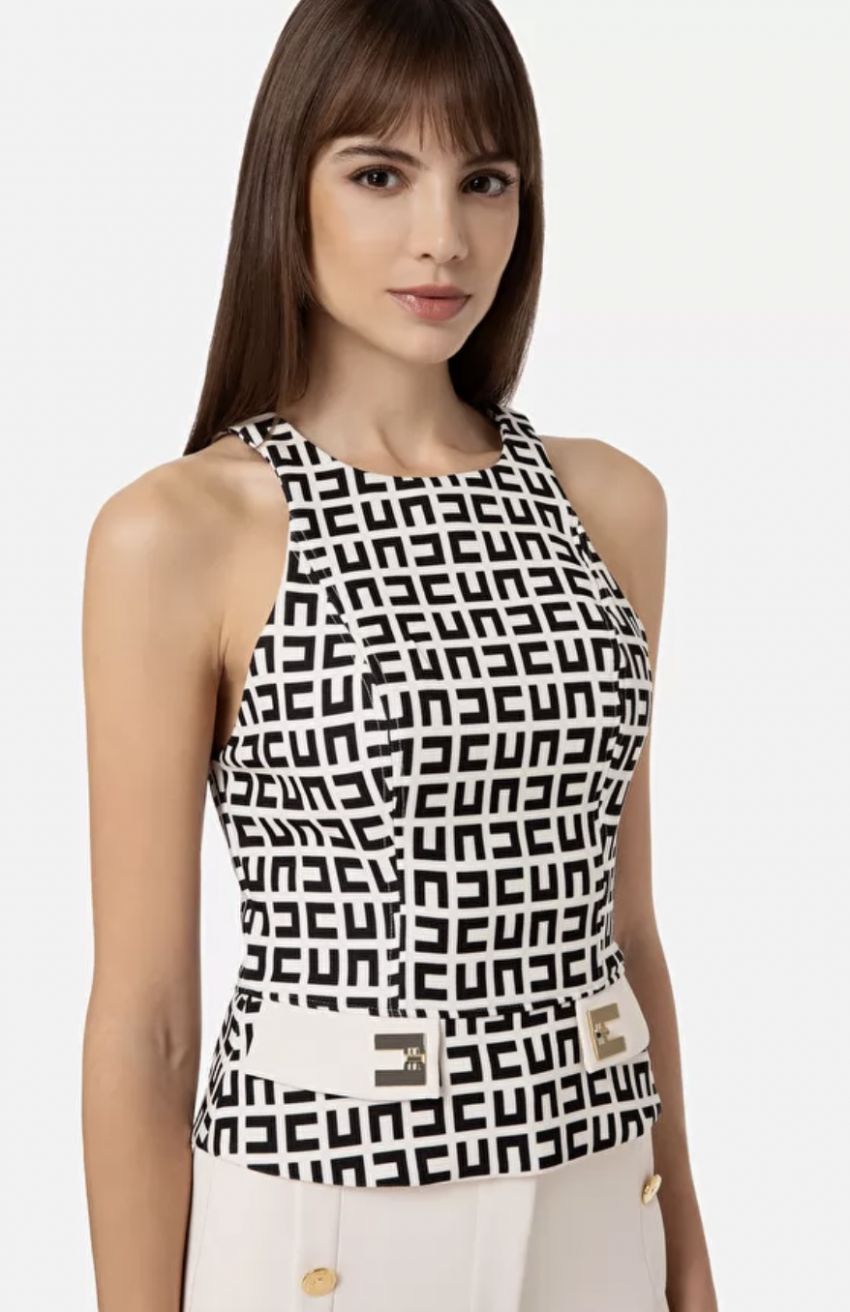 Top de Crepé Elisabetta Franchi